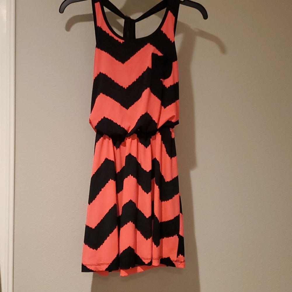 Girls Pink and Black Dress